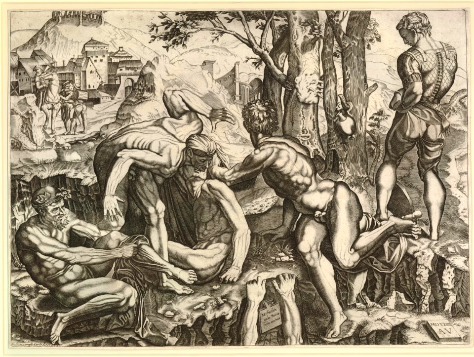 Agostino Veneziano - After - Les grimpeurs, 1863,0725.1743