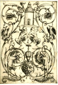 Agostino Veneziano - Set of twenty ornament panels, 1869,0410.217
