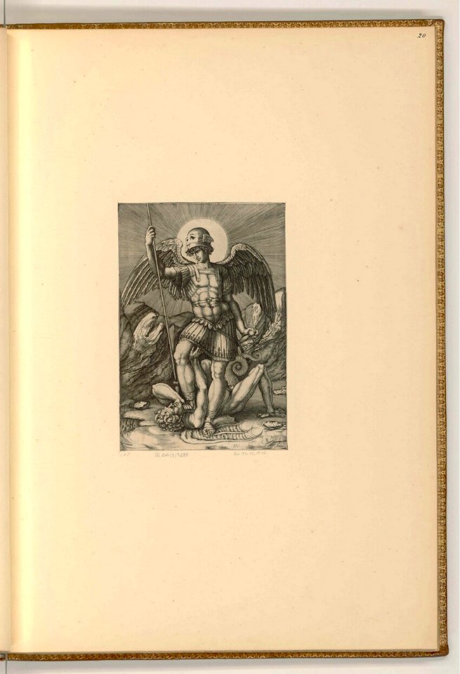 Agostino Veneziano - Hl. Michael, ItI2320