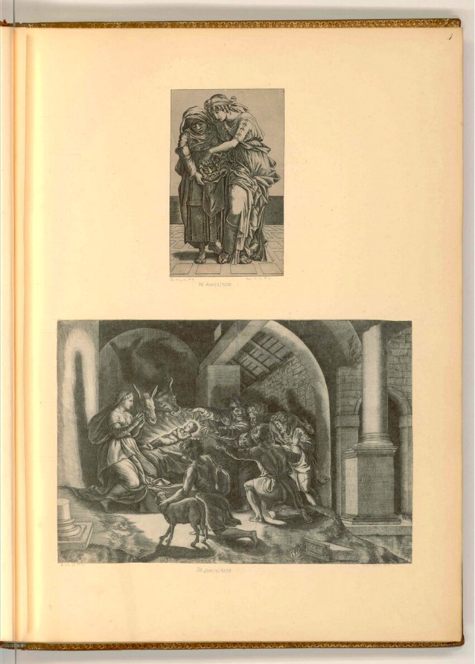 Agostino Veneziano - Judith und Holofernes, Geburt Christi, ItI234