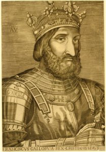 Agostino Veneziano - Franciscus Gallorum Rex Cristianissimus, R,6.5