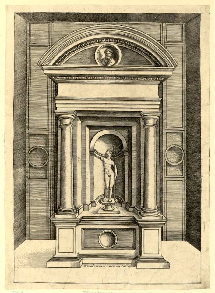 Agostino Veneziano - Der Altar des Jupiter im ältesten Tempel des Kapitols, DG201737401