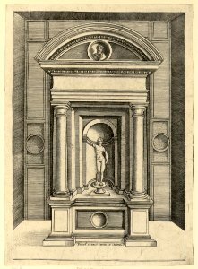 Agostino Veneziano - Der Altar des Jupiter im ältesten Tempel des Kapitols, DG201737401