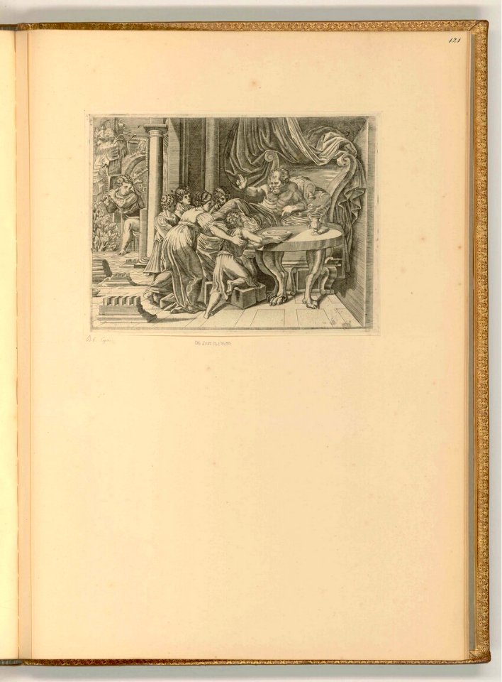 Agostino Veneziano - Isaak segnet Jakob, ItI23121