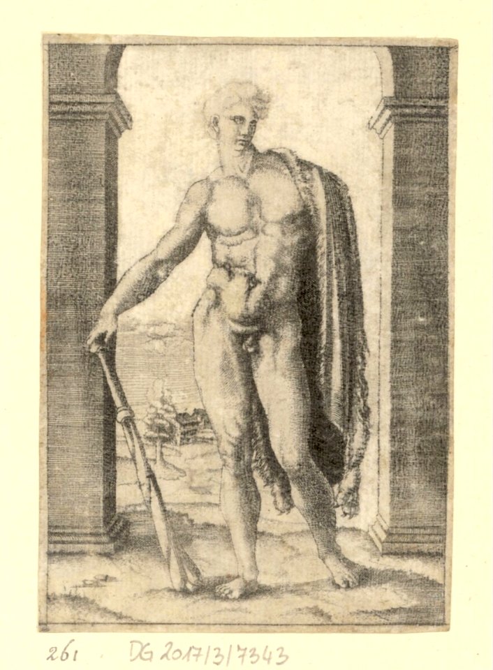 Agostino Veneziano - Junger Herkules, DG201737343