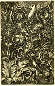 Agostino Veneziano - Panel of ornament with a swan with outstretched wings at the top. early 1530s, 1870,0709.129
