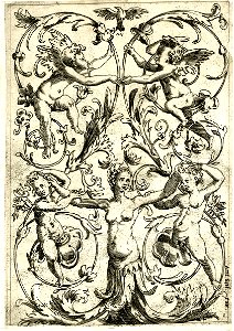 Agostino Veneziano - Set of twenty ornament panels, 1873,0809.758