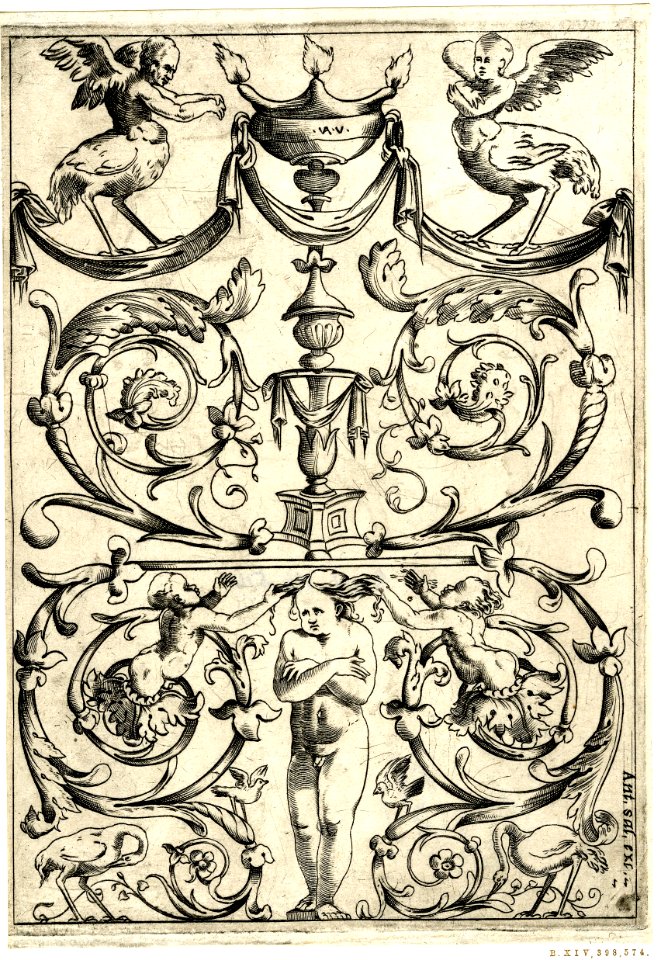 Agostino Veneziano - Set of twenty ornament panels, 1873,0809.770