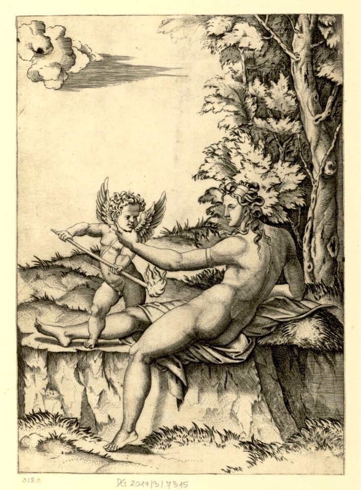Agostino Veneziano - Venus und Amor, DG201737315