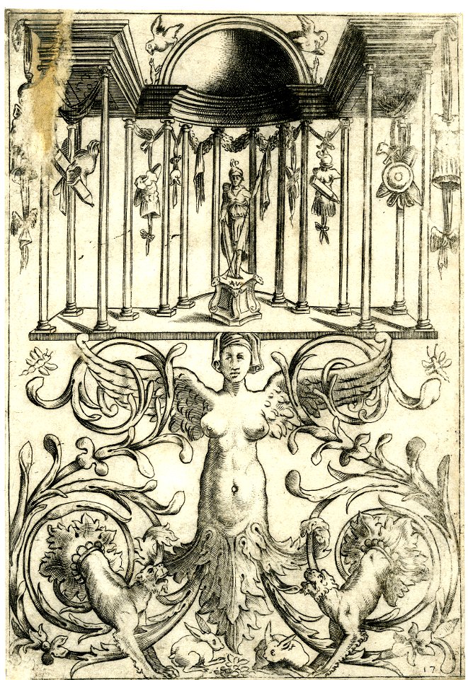 Agostino Veneziano - Set of twenty ornament panels, 1869,0410.221