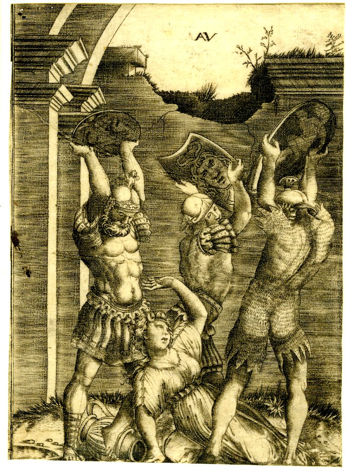 Agostino Veneziano - Tarpeia sprawled on the ground, 1868,1212.2