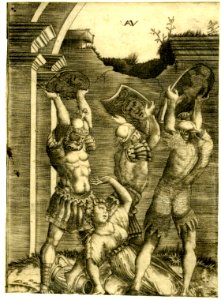 Agostino Veneziano - Tarpeia sprawled on the ground, 1868,1212.2