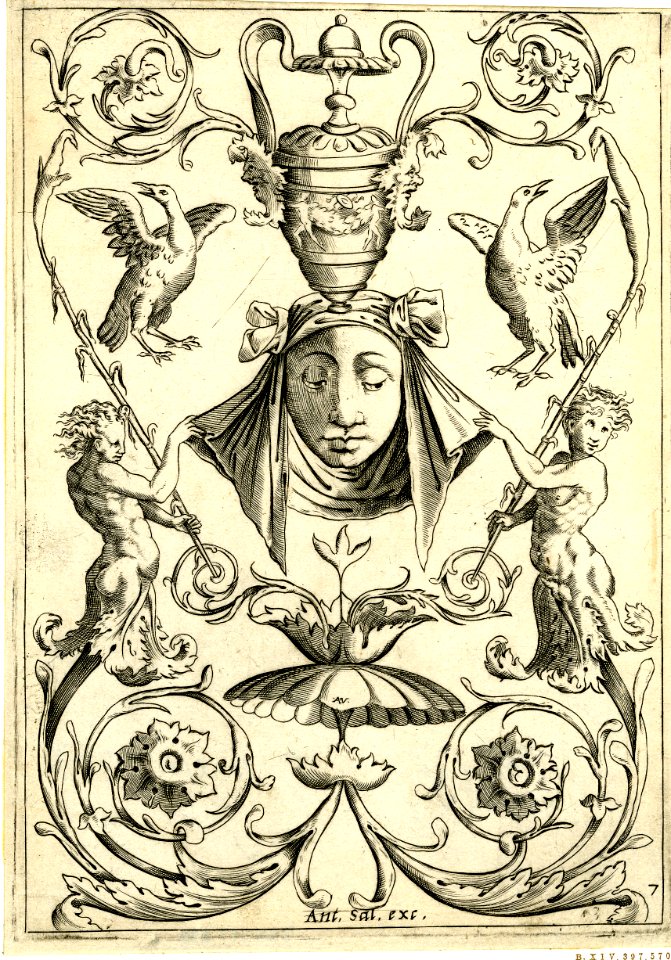 Agostino Veneziano - Set of twenty ornament panels, 1873,0809.765