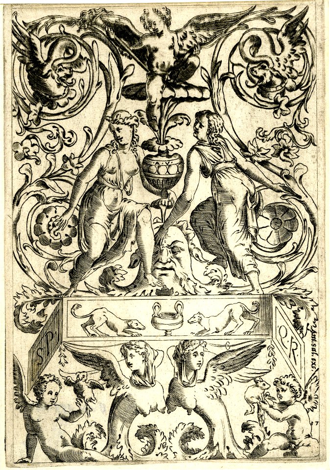 Agostino Veneziano - Set of twenty ornament panels, 1873,0809.776