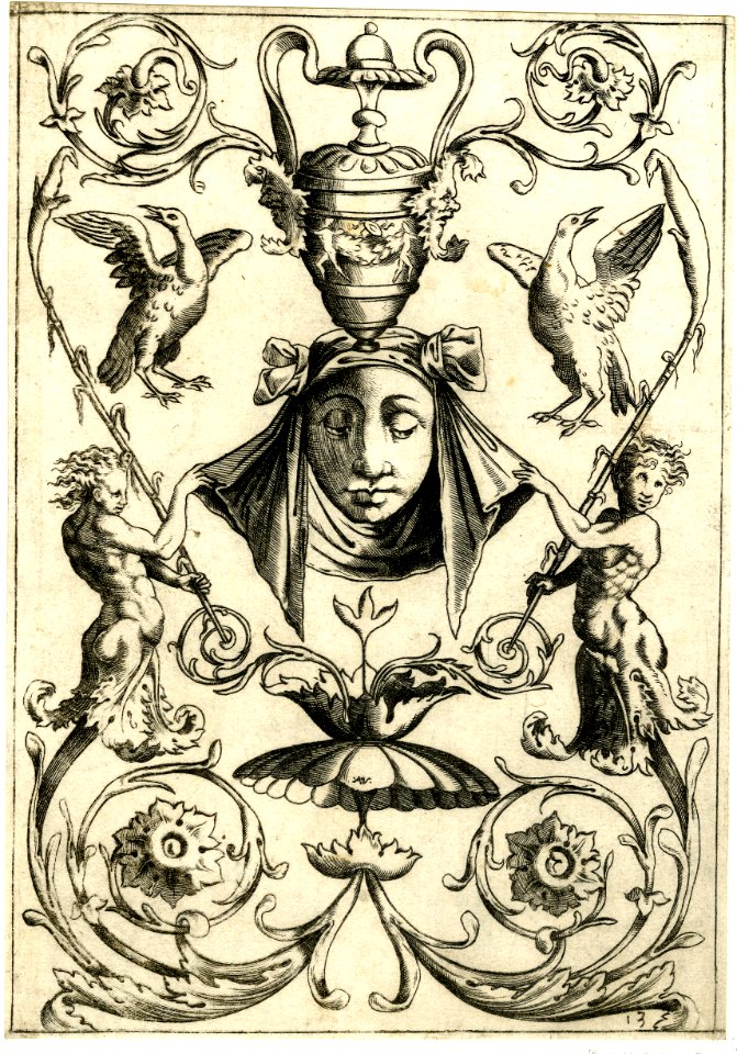 Agostino Veneziano - Set of twenty ornament panels, 1869,0410.224