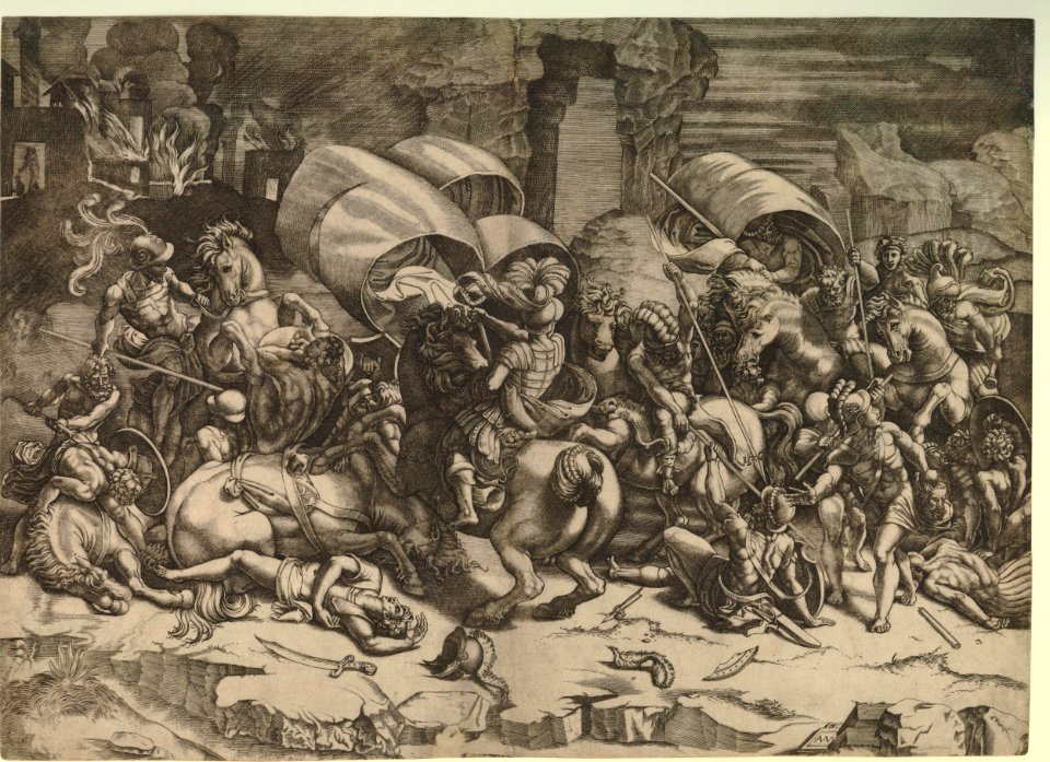 Agostino Veneziano - The Battle with the cutlass, 1862,1213.44