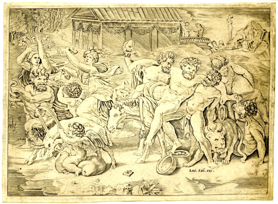 Agostino Veneziano - The procession of Silenus, 1873,1213.257