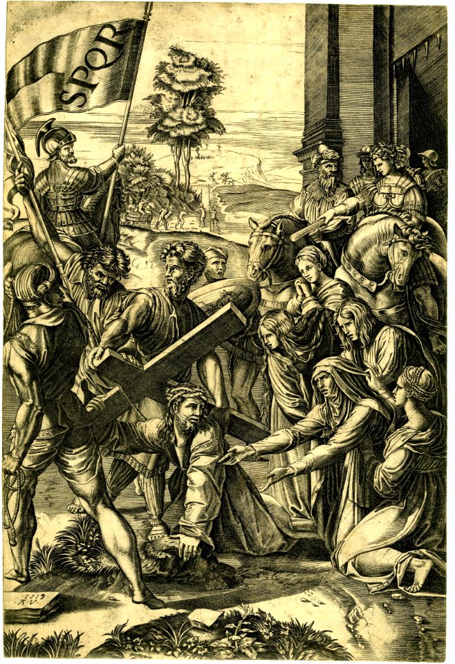 Agostino Veneziano - The 'Spasimo di Sicilia', H,1.23