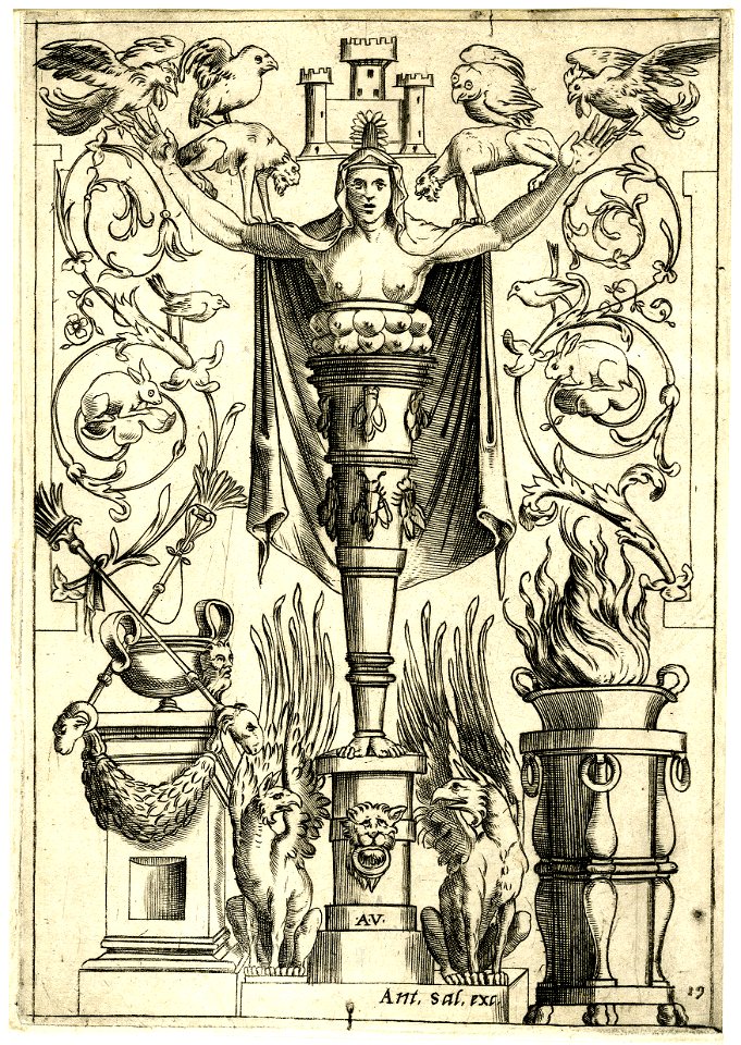 Agostino Veneziano - Set of twenty ornament panels, 1873,0809.777