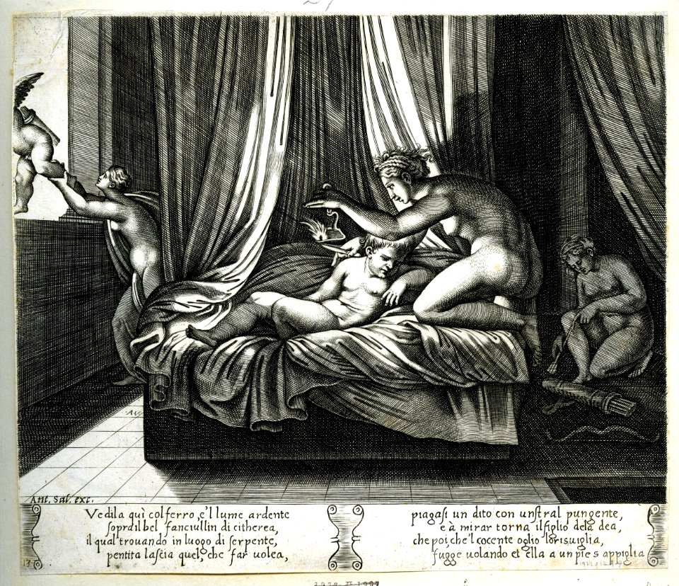 Agostino Veneziano - Story of Cupid and Psyche, M,44.27
