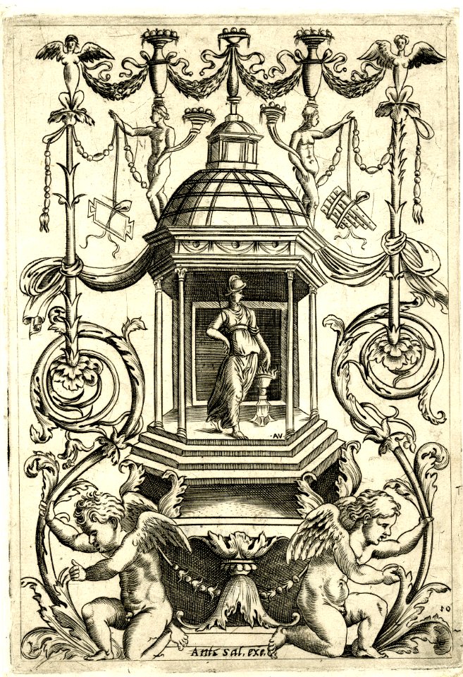 Agostino Veneziano - Set of twenty ornament panels, 1873,0809.769