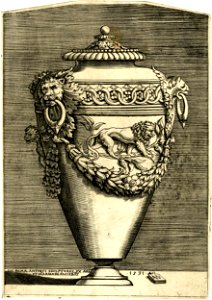 Agostino Veneziano - Twelve antique vases in bronze and marble, 1874,0808.249