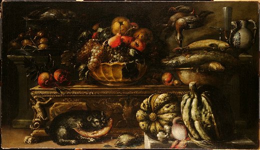Agostino Verrocchi - Still Life with Cat - 1969.47 - Fogg Museum