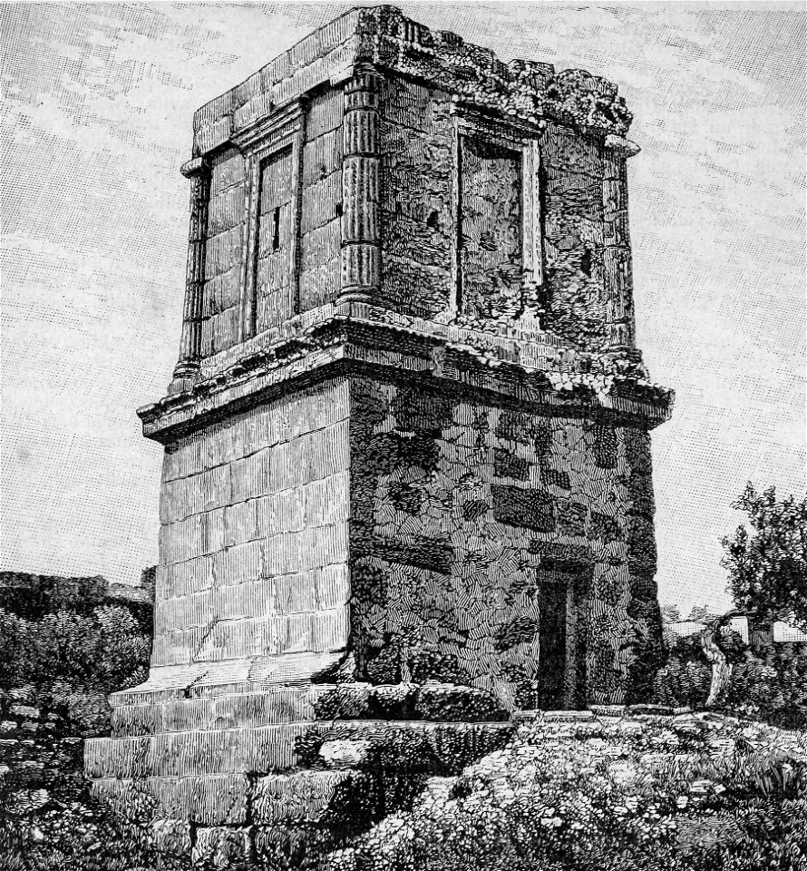 Agrigento – Tomba di Terone (xilografia)