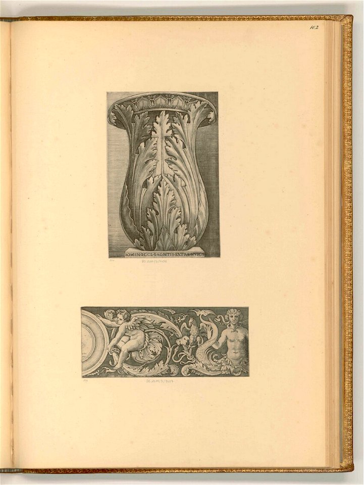 Agostino Veneziano - Vase; Fries, ItI23102