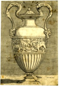 Agostino Veneziano - Twelve antique vases in bronze and marble, 1874,0808.2347