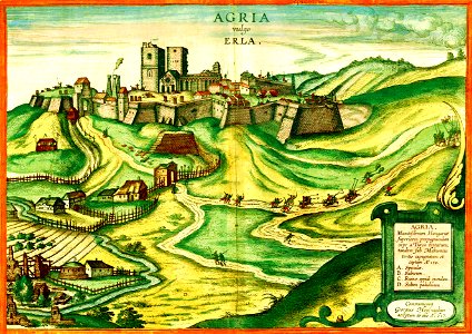 Agria BRAUN-HOGENBERG Civitates Orbis Terrarum Köln 1617.