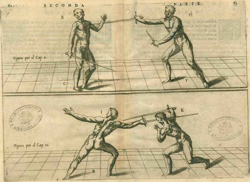 Agrippa - Di M. Camillo Agrippa Trattato di scienza d'arme, 1568 (page 71 crop)