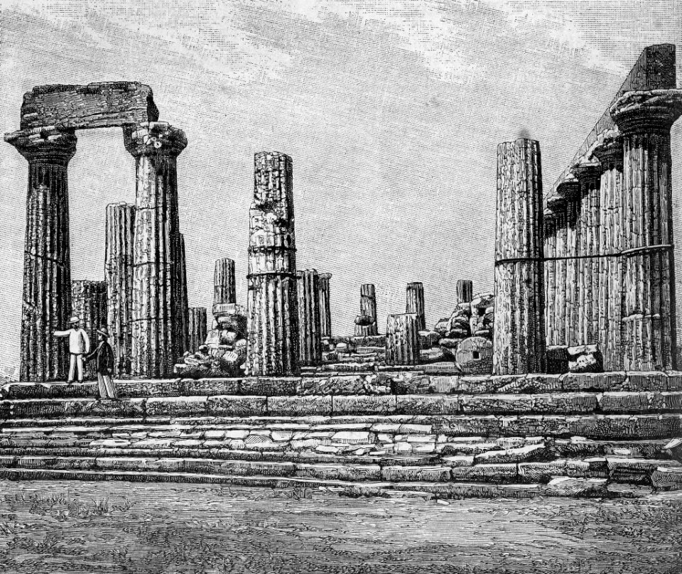 Agrigento – Tempio di Giunone Lacinia (fronte)