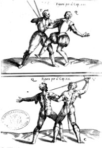 Agrippa - Di M. Camillo Agrippa Trattato di scienza d'arme, 1568 (page 89 crop)