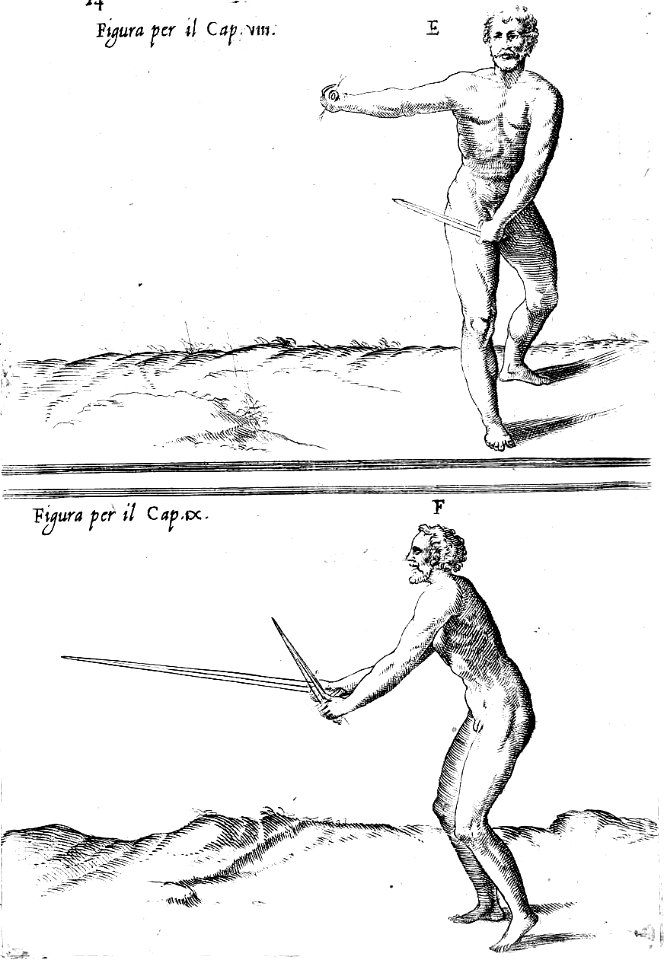 Agrippa - Di M. Camillo Agrippa Trattato di scienza d'arme, 1568 (page 35 crop)