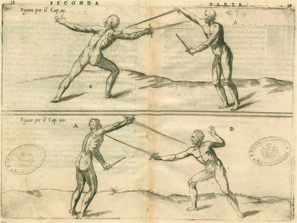 Agrippa - Di M. Camillo Agrippa Trattato di scienza d'arme, 1568 (page 68 crop)