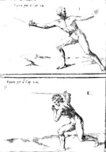 Agrippa - Di M. Camillo Agrippa Trattato di scienza d'arme, 1568 (page 40 crop)