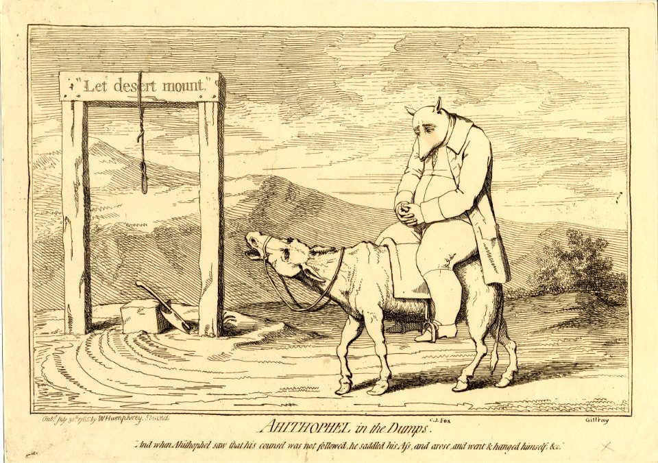 Ahitophel in the dumps. (BM 1868,0808.5443)