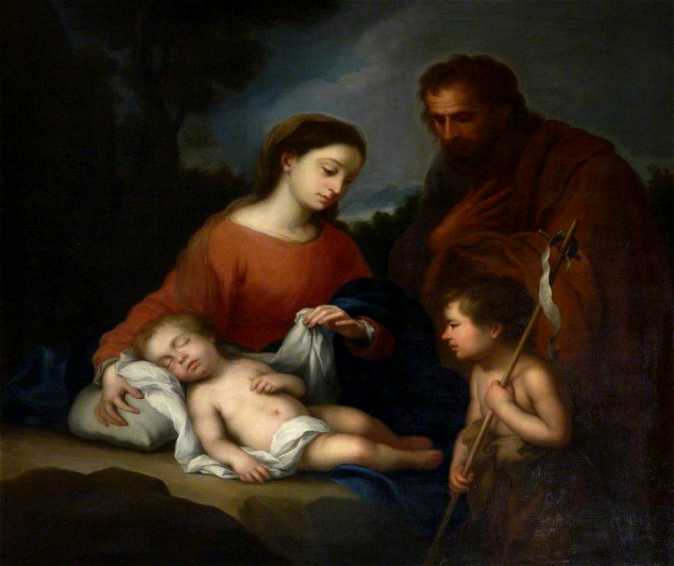 Agustín Esteve y Marques (1753-c.1820) - The Holy Family and Saint John the Baptist (after Bartolomé Esteban Murillo) - 872159 - National Trust