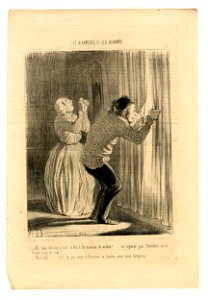 Ah! Mon Dieu, on a mis le feu à la maison du voisin!... (Oh my God! they have set the neighbour's house on fire!....) (BM 1939,0602.23)