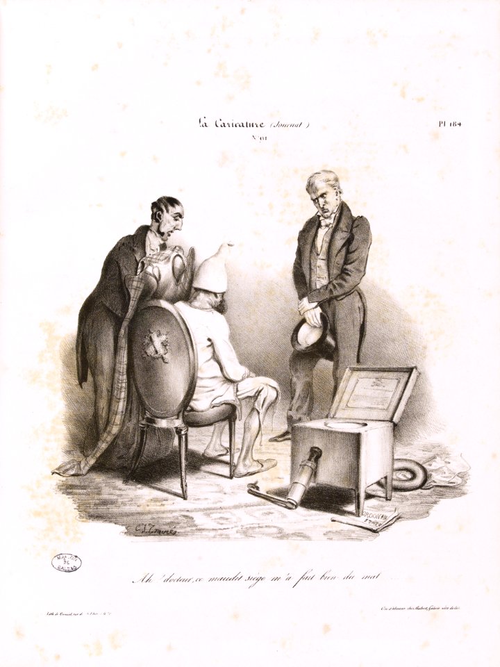 Ah ! docteur, ce maudit siège m’a fait bien du mal