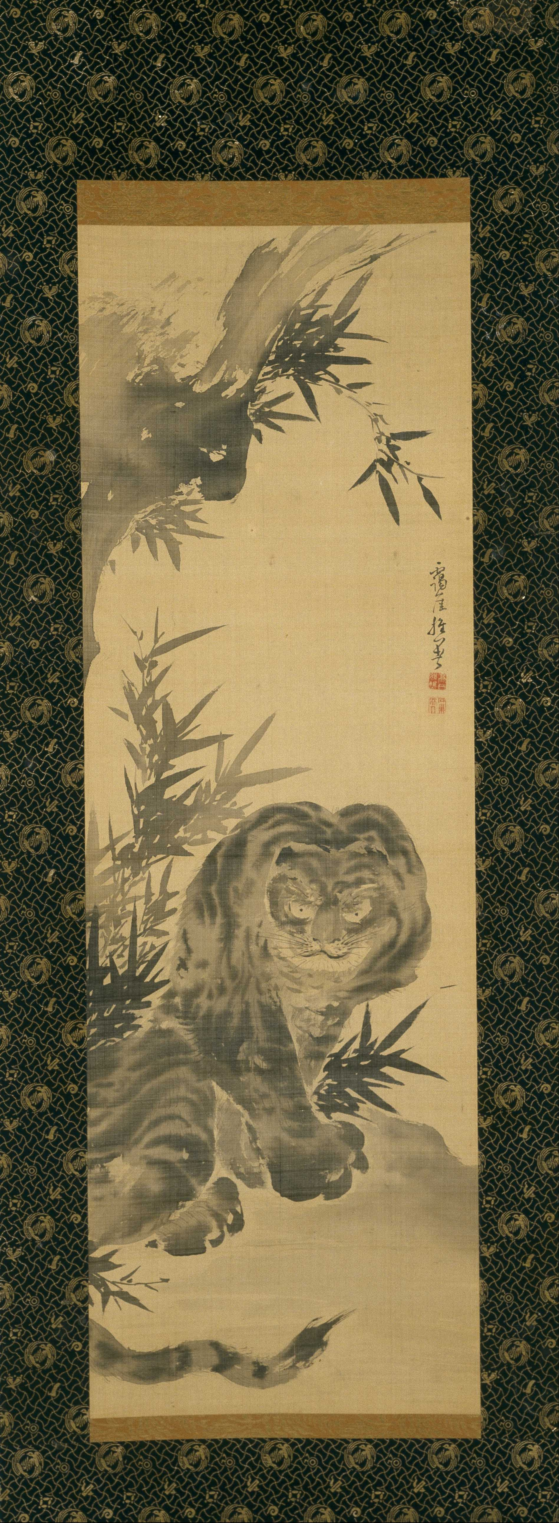 Aigai Takaku - Tiger and Bamboo - Google Art Project