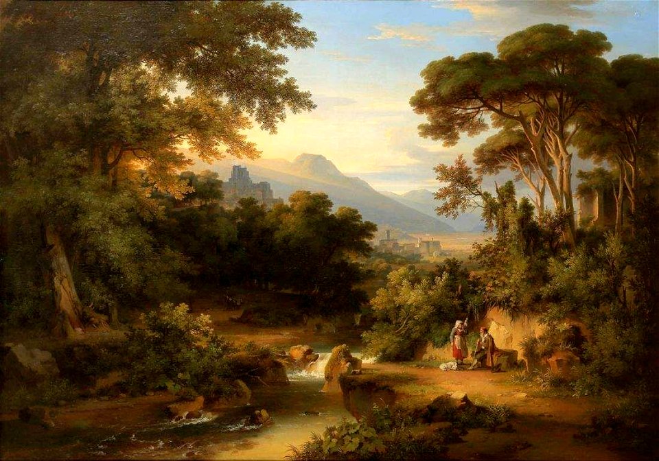 August Ahlborn - Aussicht nach Subiaco