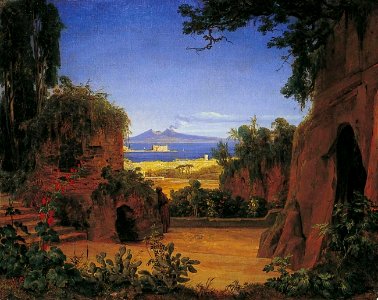 August Ahlborn - Vesuvlandschaft (1852)