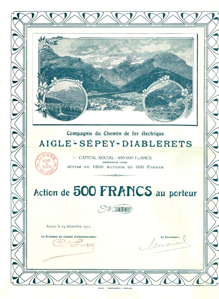 Aigle-Sépey-Diablerets 1911