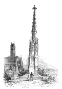 Aichach Nationaldenkmal Illustration Stumpf 1852