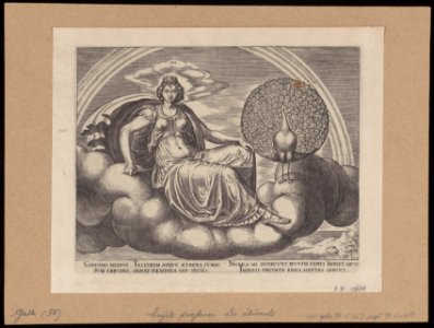 Air (Juno) 1564 print by Philip Galle, S.I 15684, Prints Department, Royal Library of Belgium