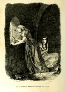 Aimé de Lemud - La Sachette reconnaissant sa fille