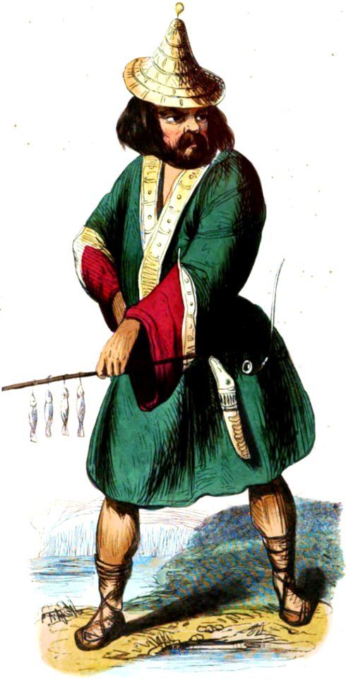 Ainos (Asie). Auguste Wahlen. Moeurs, usages et costumes de tous les peuples du monde. 1843