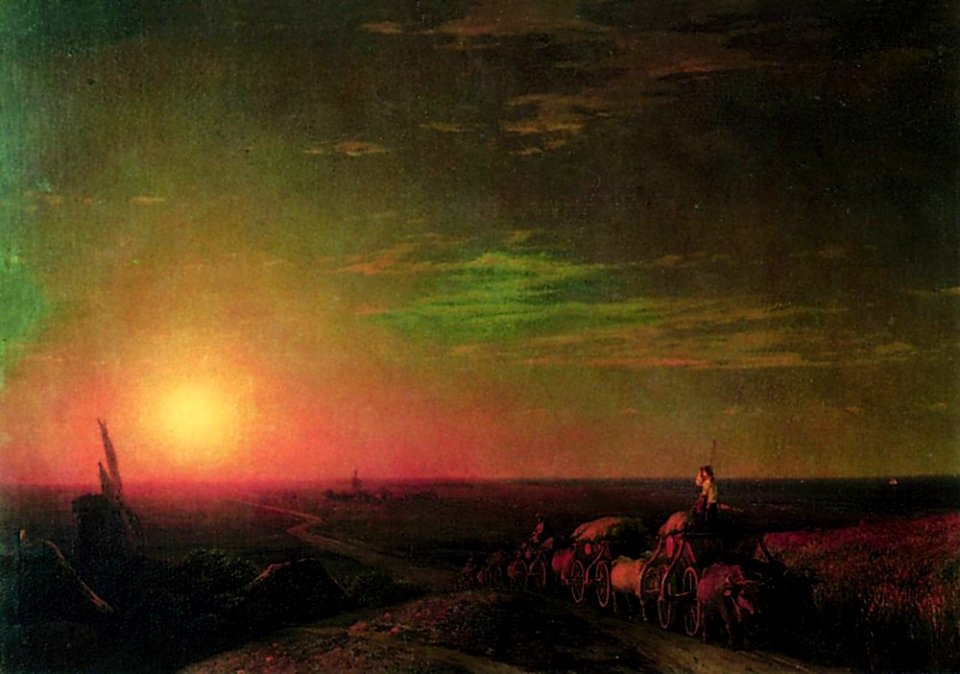 Aivasovsky Ivan Constantinovich - Chumaks Waggons